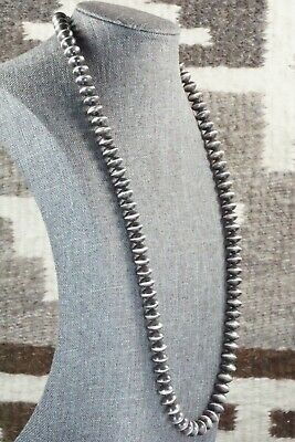 Sterling Silver Navajo Pearl Necklace - Sylvia Largo