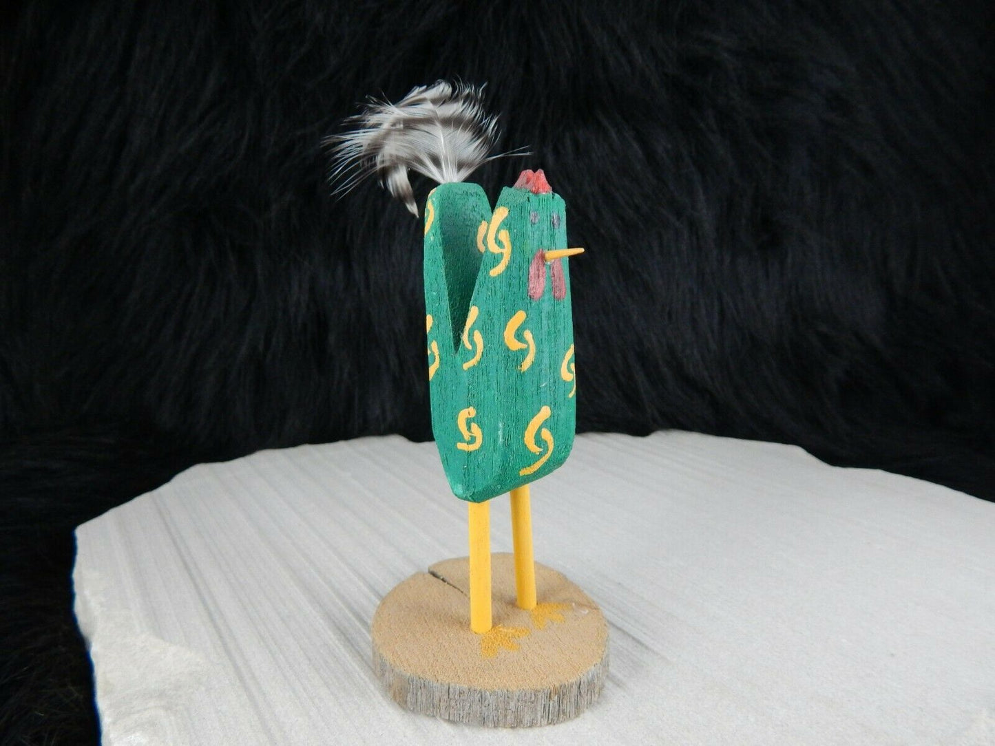 Navajo Chicken Folk Art - I.S. Yaz - Native American - High Lonesome Trading