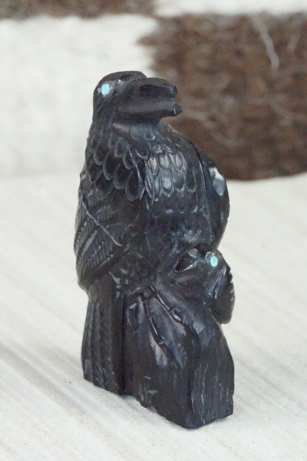 Crow Zuni Fetish Carving - Derrick Kaamasee