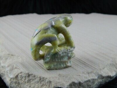Lizard Zuni Fetish Carving - Chris Pooacha - High Lonesome Trading