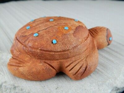 Turtle - Zuni Fetish - Louise Ponchuella - Zuni Turtle Carving - Native American - High Lonesome Trading
