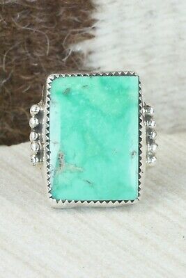 Turquoise & Sterling Silver Ring - Priscilla Reeder - Size 7