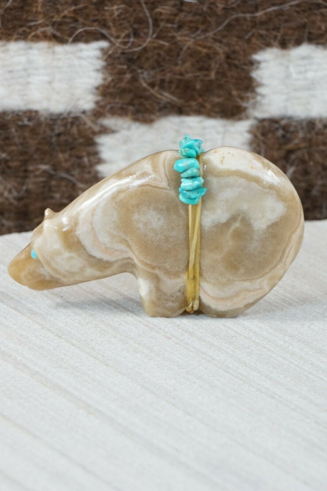 Bear Zuni Fetish Carving - Paulette Quam - High Lonesome Trading