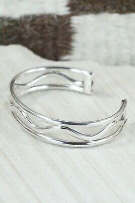 Navajo Sterling Silver Bracelet - Elaine Tahe