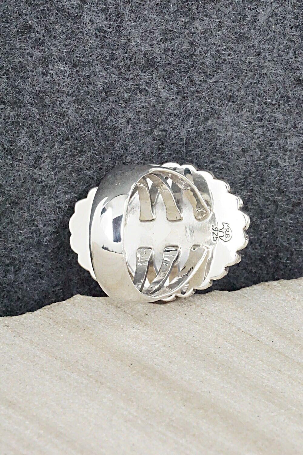 Turquoise & Sterling Silver Ring - Jimson Belin - Size 8.5