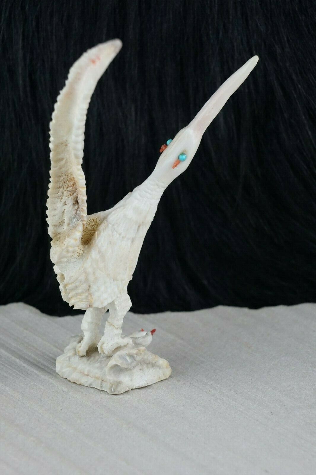 Roadrunner Zuni Fetish Carving - Faron Lowsayatee - High Lonesome Trading