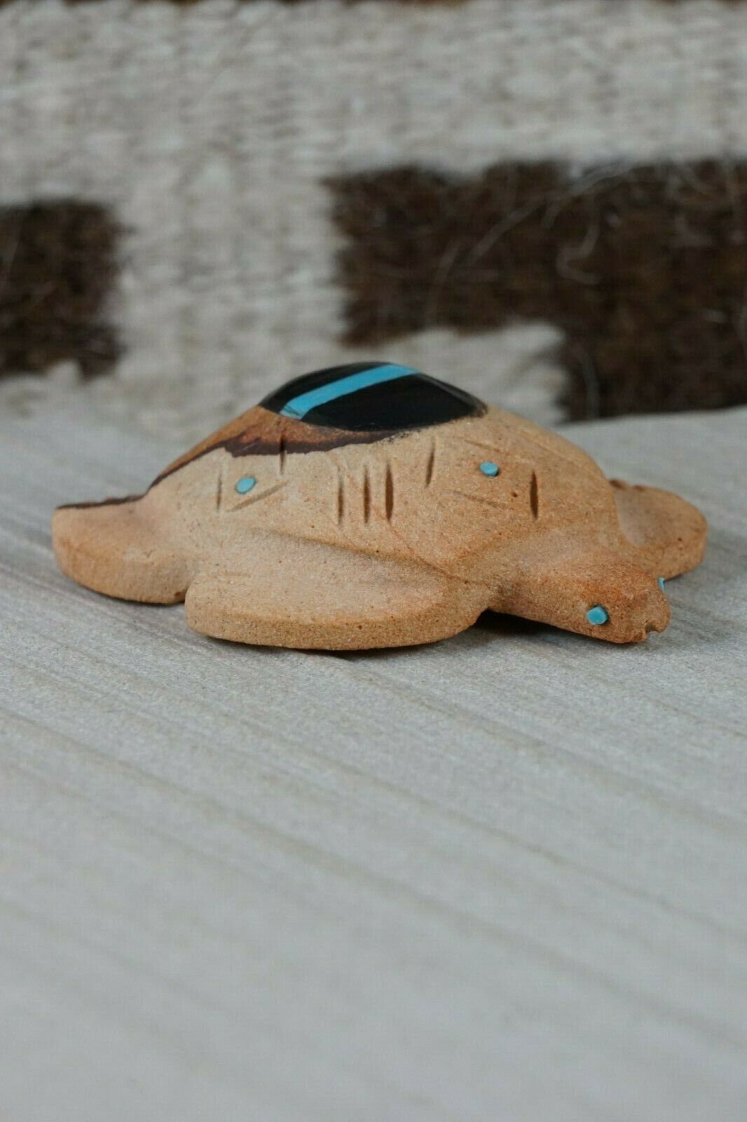 Turtle Zuni Fetish Carving - Brandon Phillips - High Lonesome Trading