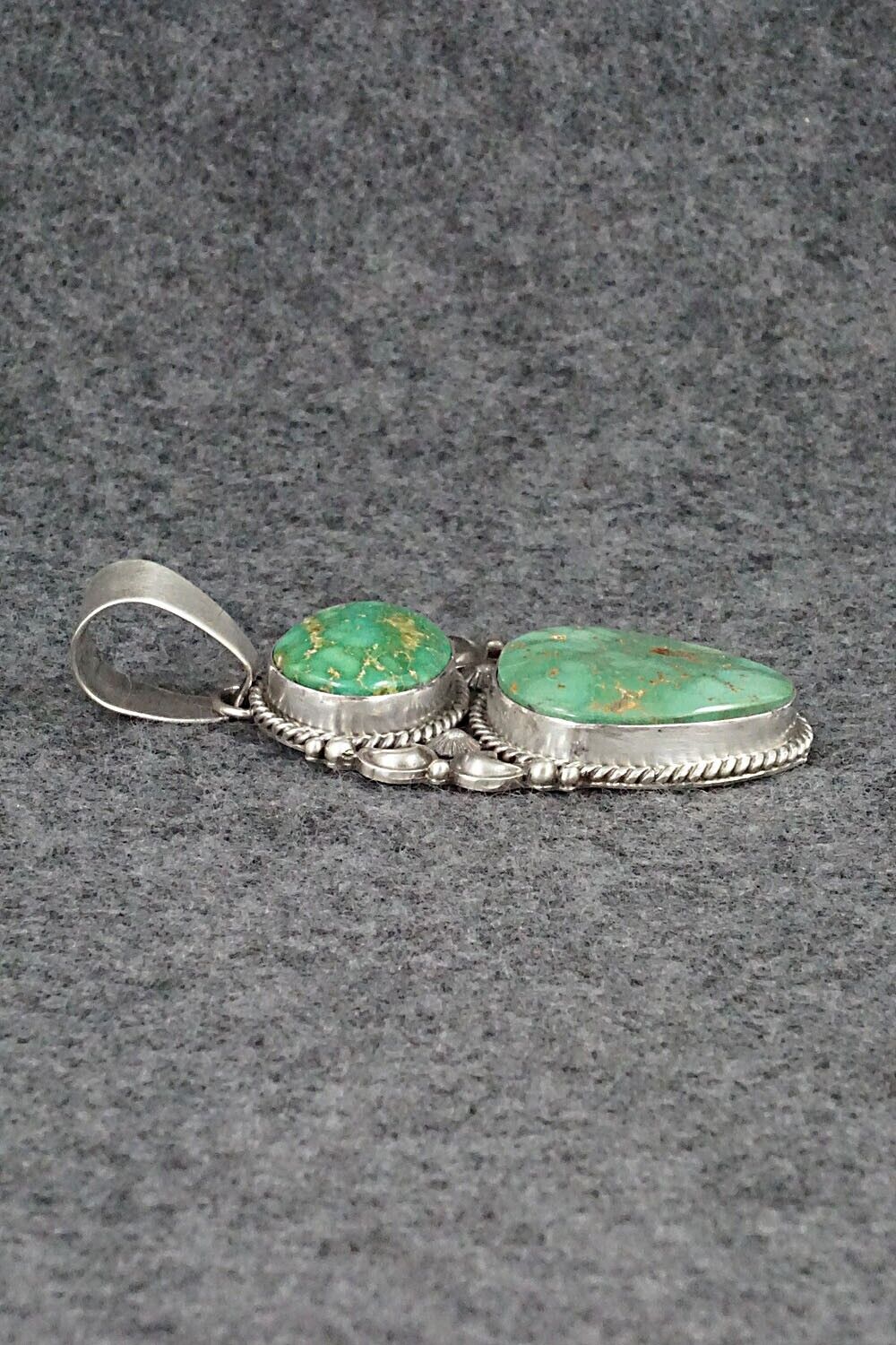 Turquoise and Sterling Silver Pendant - Derrick Gordon