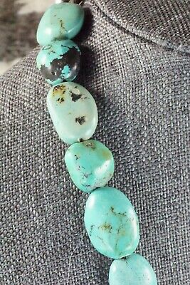 Turquoise & Sterling Silver Necklace - Navajo