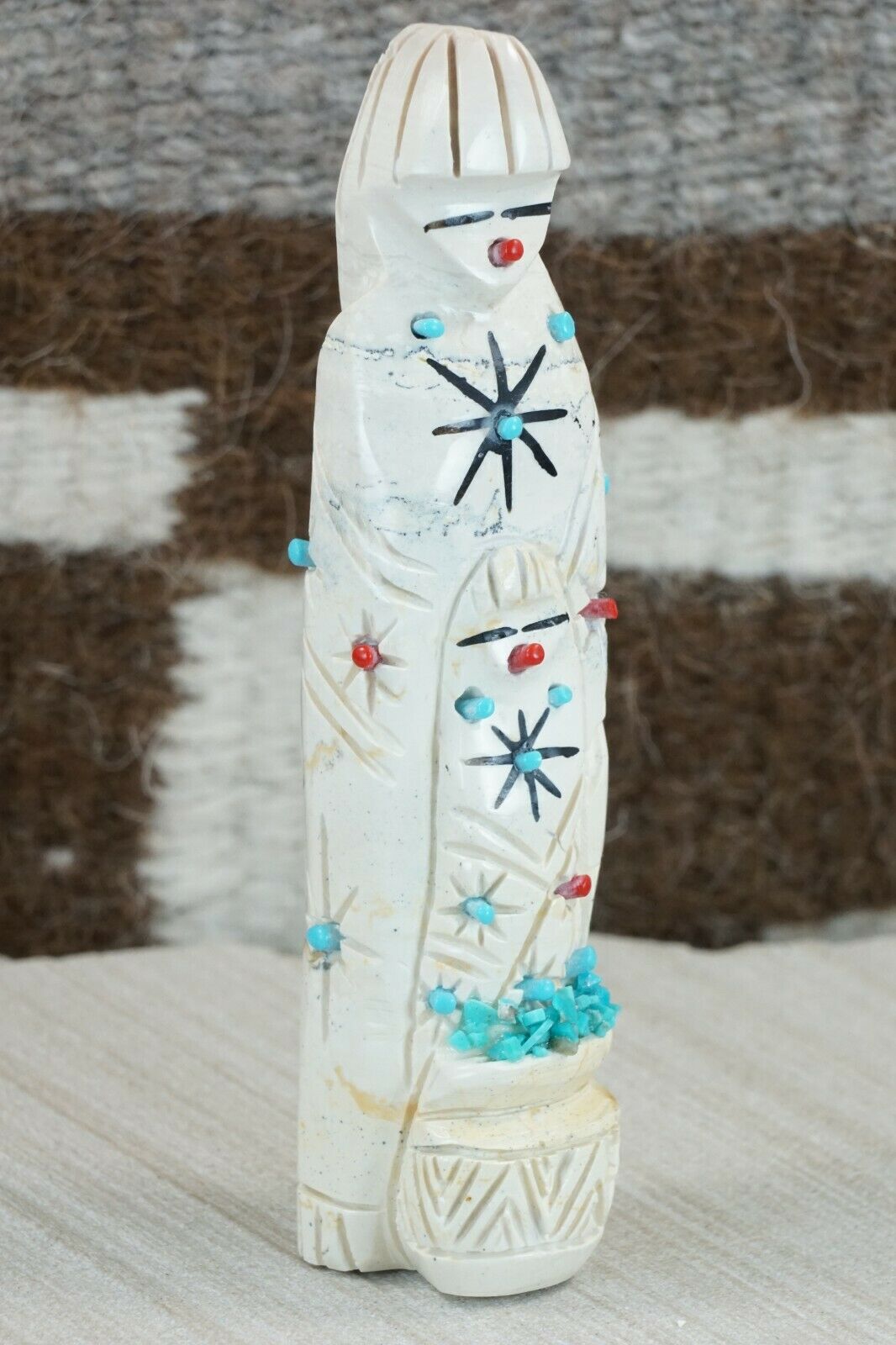 Corn Maiden Zuni Fetish Carving - Terrance Martza