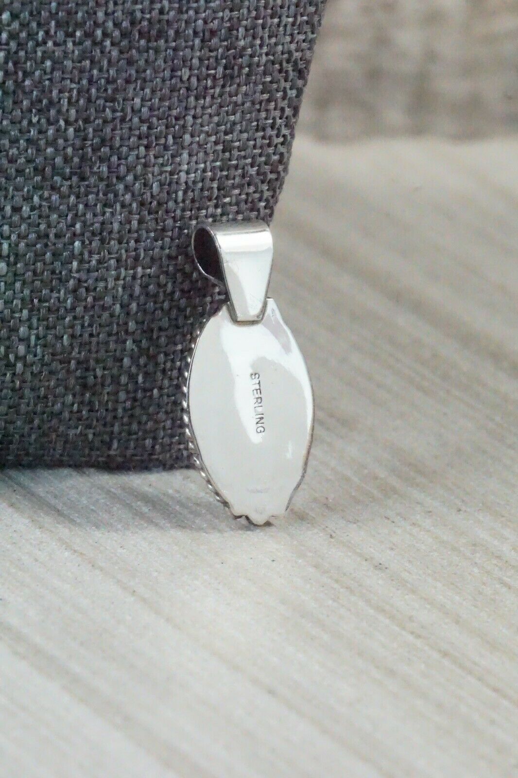 Turquoise & Sterling Silver Pendant - Jan Mariano