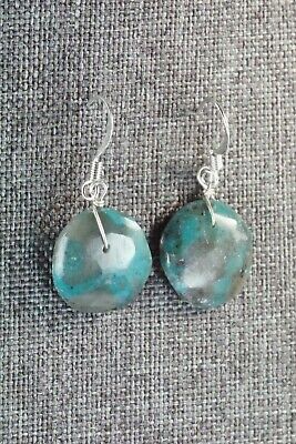 Turquoise & Sterling Silver Earrings - Joann Garcia - High Lonesome Trading