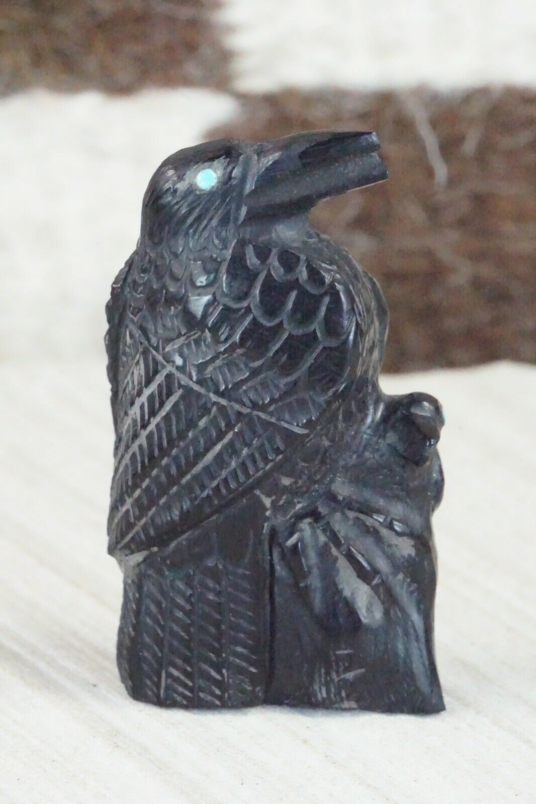 Crow Zuni Fetish Carving - Derrick Kaamasee