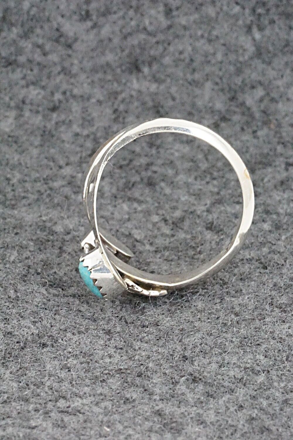 Turquoise & Sterling Silver Ring - Harris Largo - 10