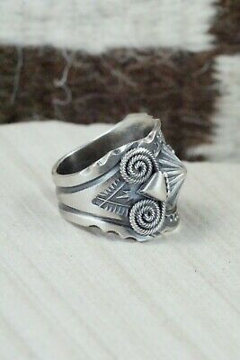 Navajo Sterling Silver Ring - Delbert Gordon - Size 10.5
