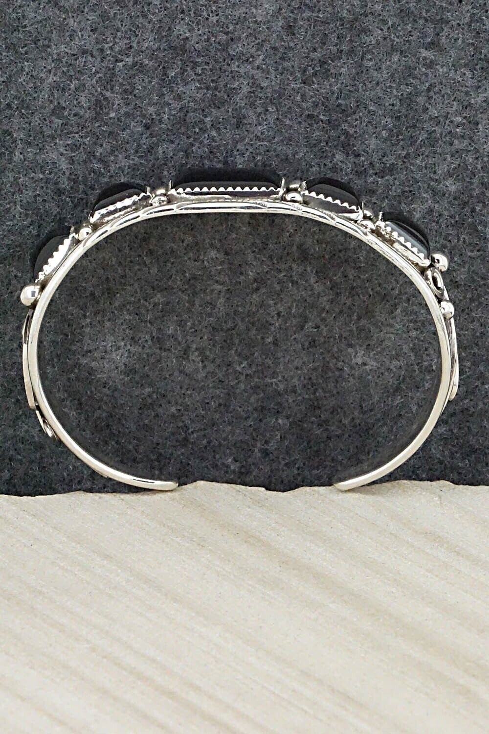 Onyx & Sterling Silver Bracelet - Davey Morgan