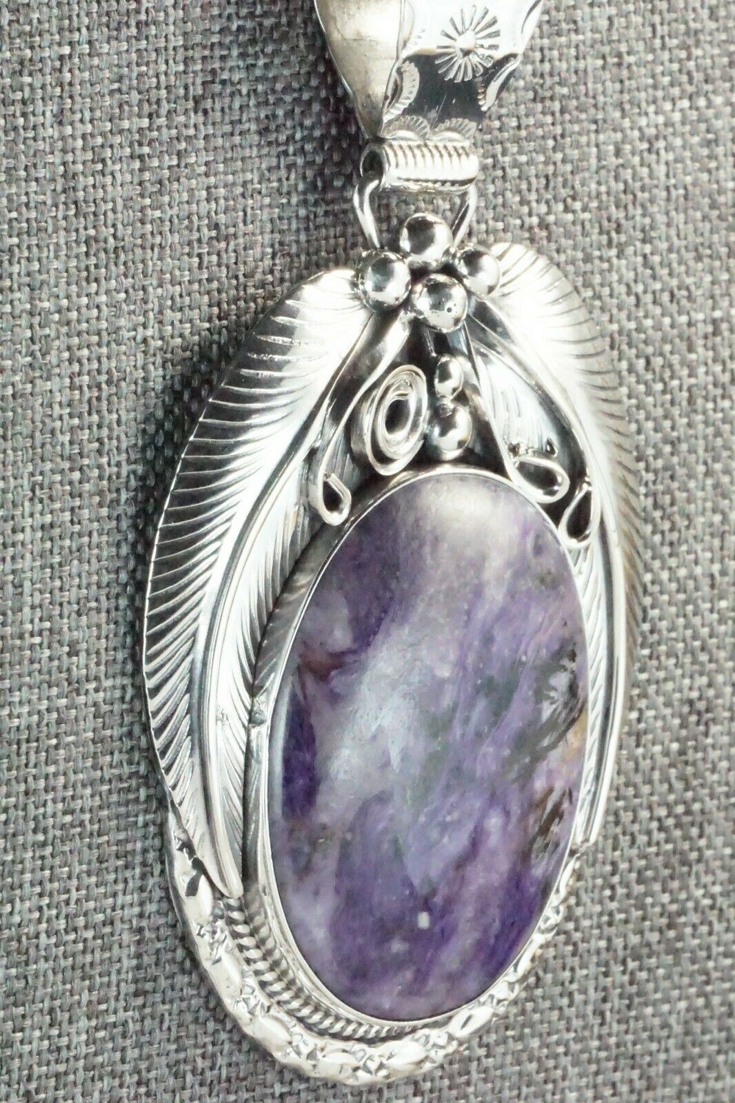 Charoite & Sterling Silver Pendant - Davey Morgan