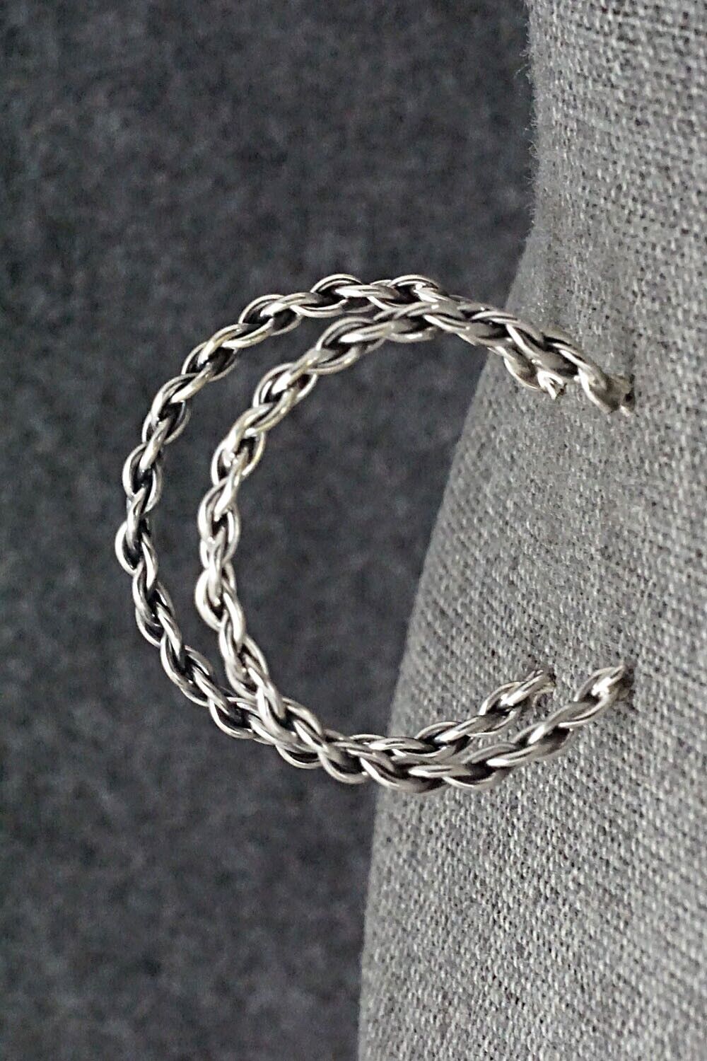 Sterling Silver Hoop Earrings - Elaine Tahe