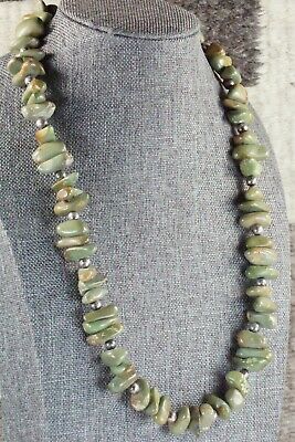 Turquoise & Sterling Silver Necklace - Navajo