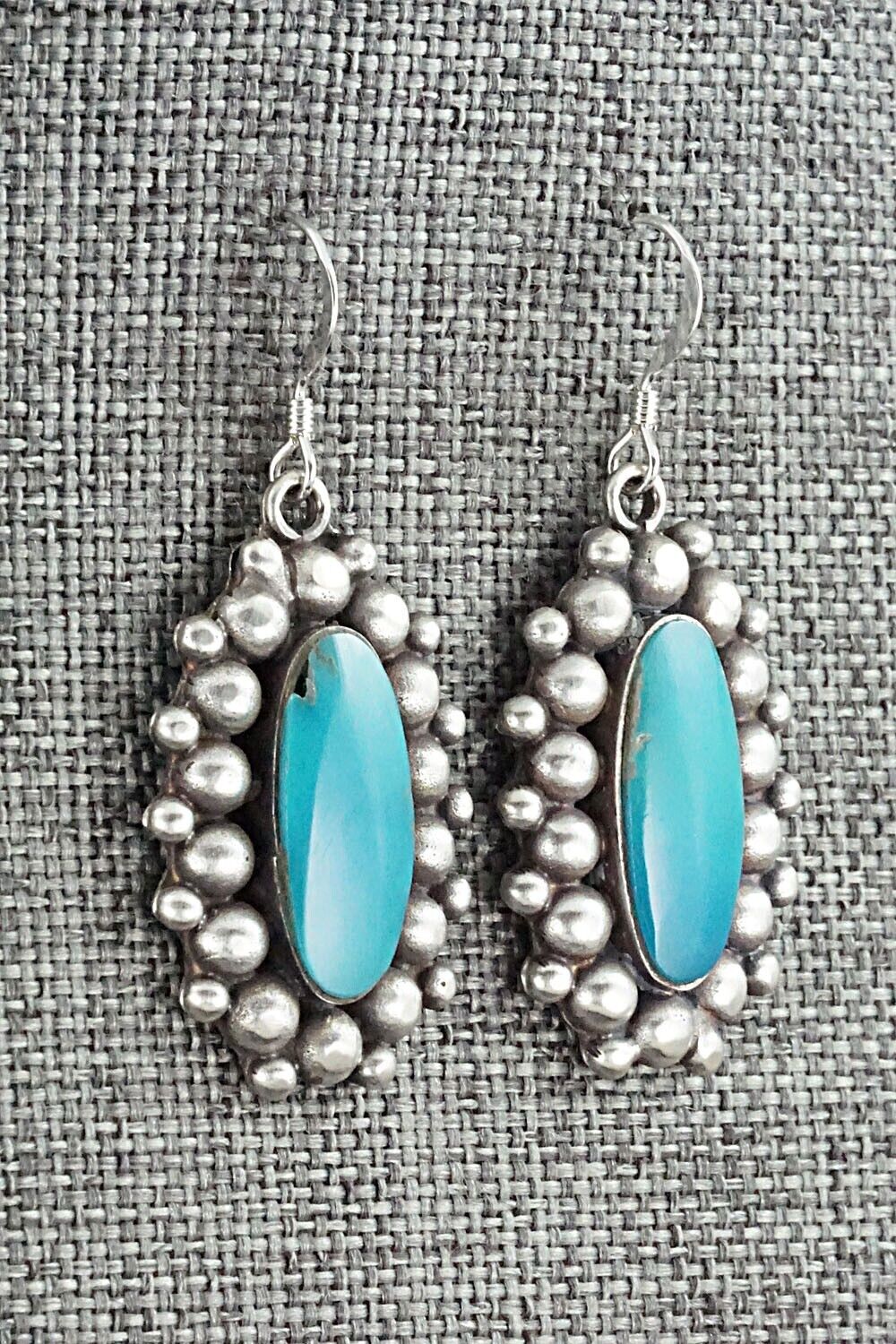Turquoise & Sterling Silver Earrings - Freida Martinez