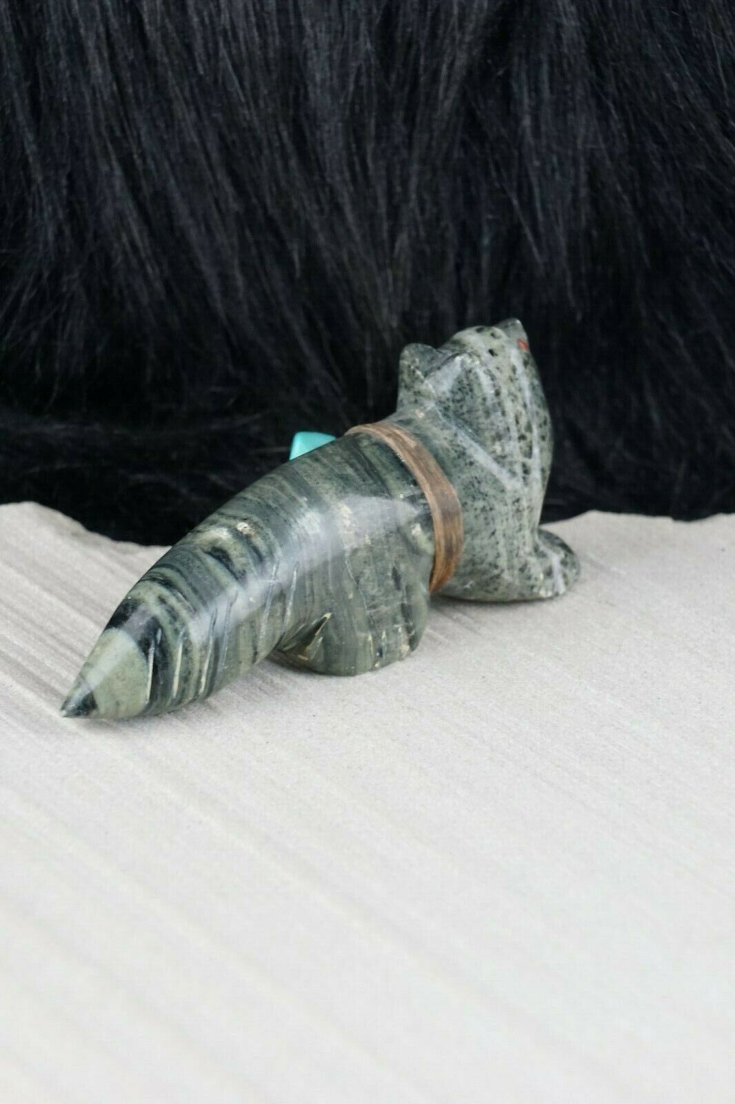 Wolf Zuni Fetish Carving - Lena Boone - High Lonesome Trading