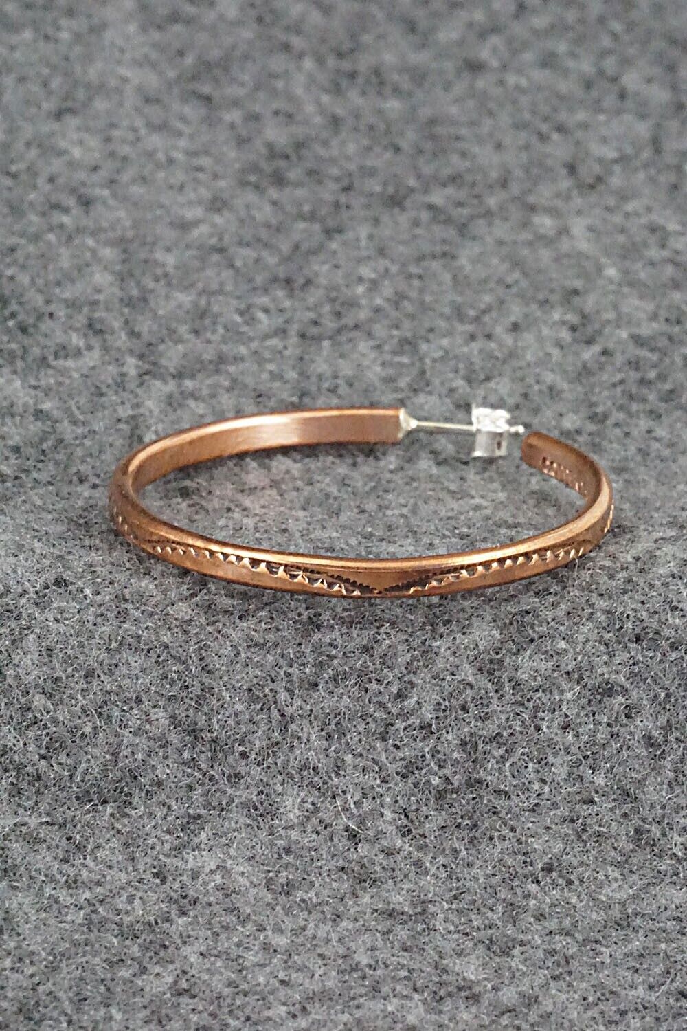 Copper Hoop Earrings - Elaine Tahe