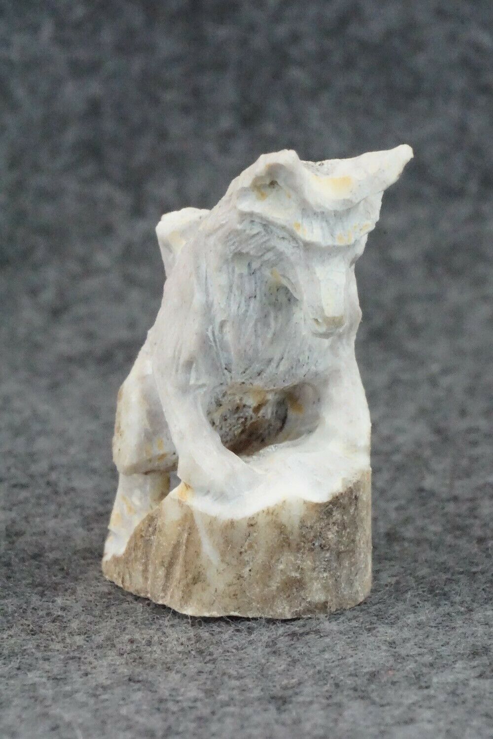 Wolf Zuni Fetish Carving - Lewis Malie Jr.