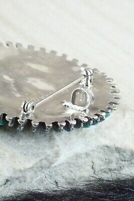 Turquoise & Sterling Silver Pendant - Bernadette Wyaco