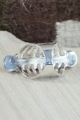 Spiny Oyster & Sterling Silver Ring - Thomas Yazzie - Size 8.5