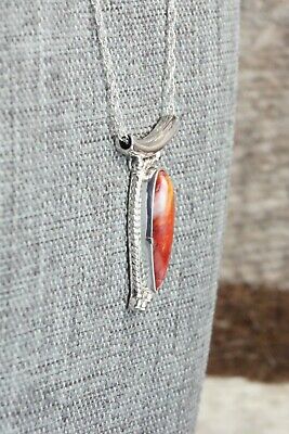 Spiny Oyster & Sterling Silver Necklace - Sharon McCarthy