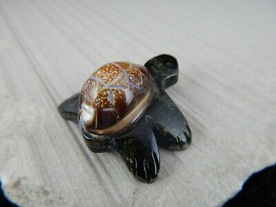 Turtle Zuni Fetish Carving - Fabian Homer - High Lonesome Trading