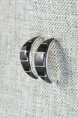 Jet & Sterling Silver Earrings - Val Laate