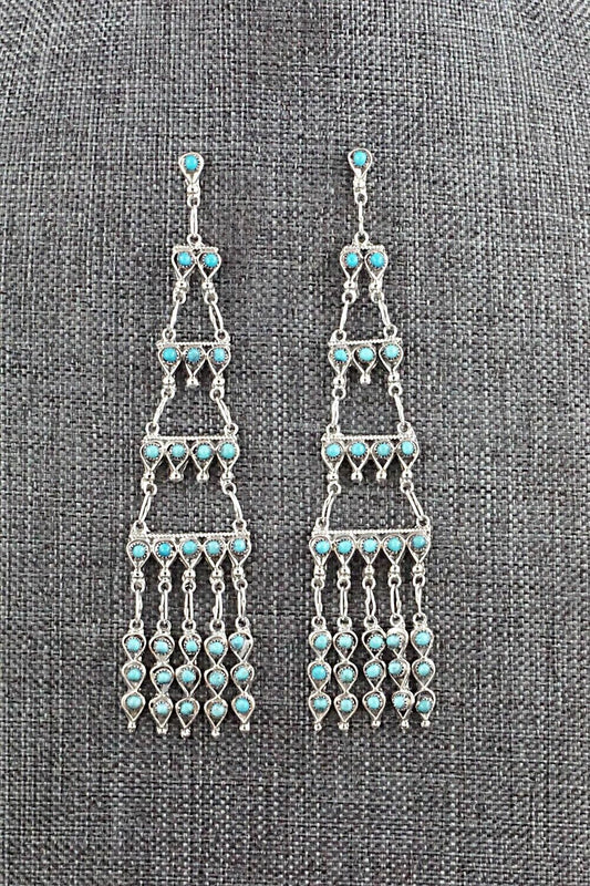 Turquoise & Sterling Silver Earrings - Waylon Johnson