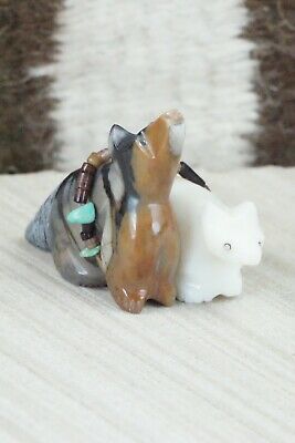 Wolf Zuni Fetish Carving - Daisy Natewa