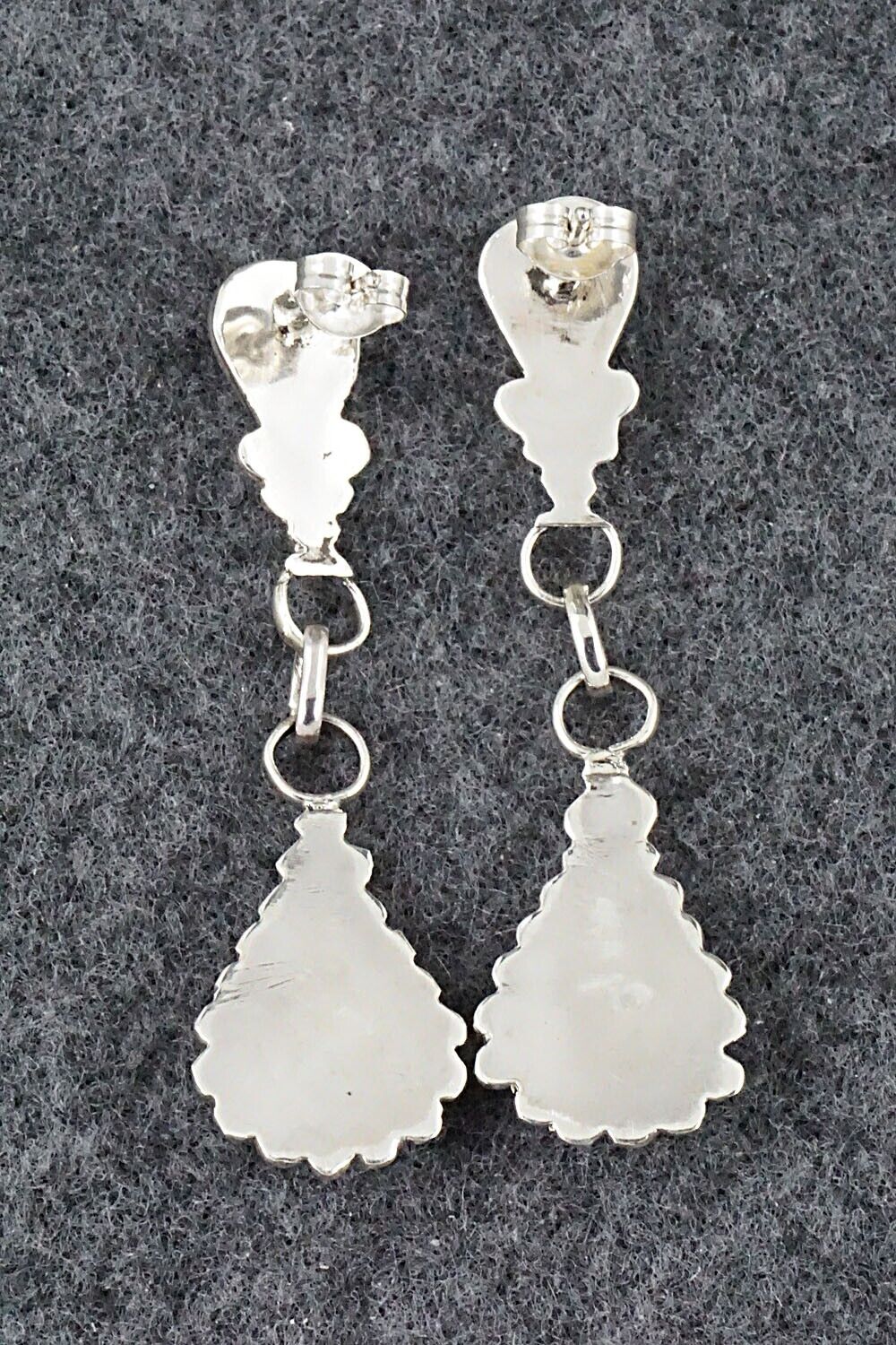 Turquoise & Sterling Silver Earrings - Verdie Booqua