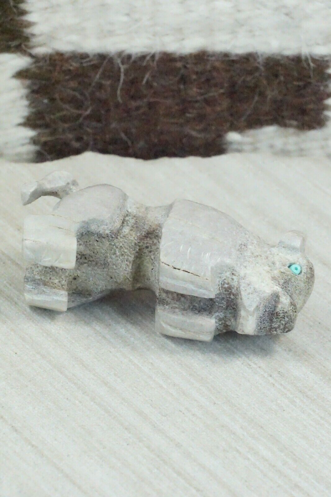 Buffalo Zuni Fetish Carving - Allison White
