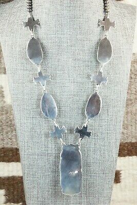 Turquoise & Sterling Silver Necklace - Raymond Delgarito
