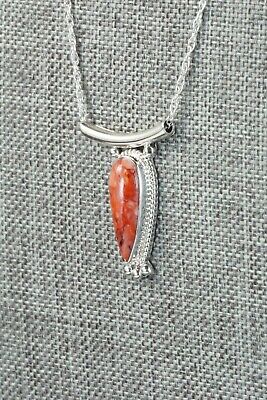 Spiny Oyster & Sterling Silver Necklace - Sharon McCarthy