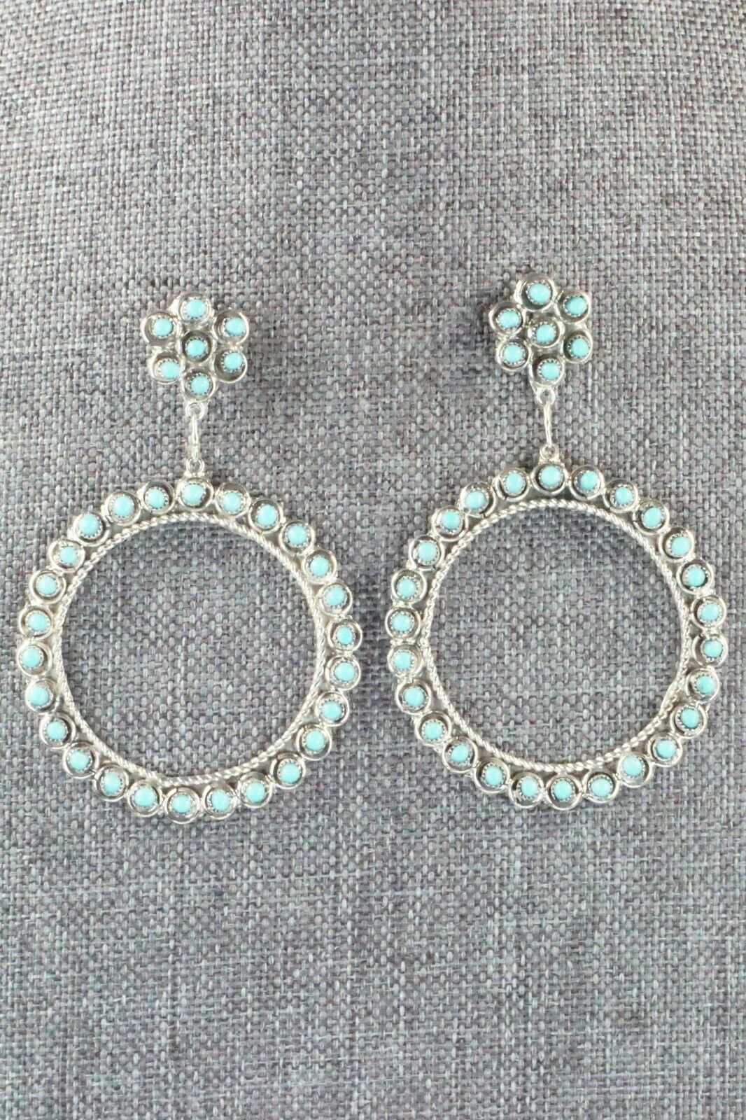 Turquoise & Sterling Silver Earrings - Waylon Johnson