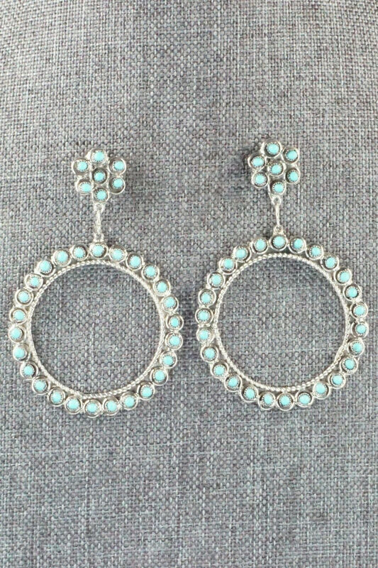 Turquoise & Sterling Silver Earrings - Waylon Johnson