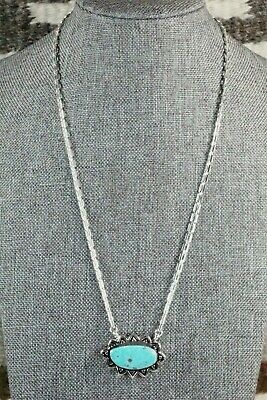 Turquoise & Sterling Silver Necklace - Sharon McCarthy