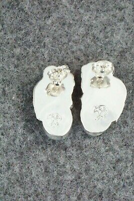 Turquoise & Sterling Silver Earrings - Etta Larry