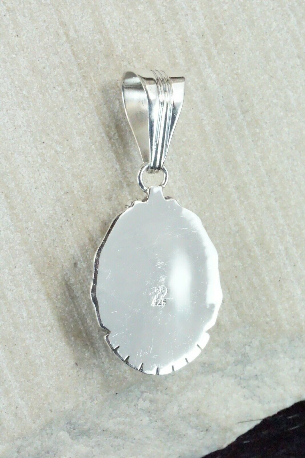 Turquoise & Sterling Silver Pendant - Samuel Yellowhair