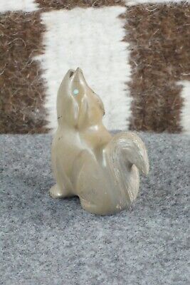 Wolf Zuni Fetish Carving - Calvert Bowannie