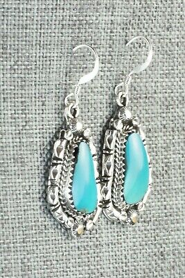 Turquoise & Sterling Silver Earrings - Annie Spencer