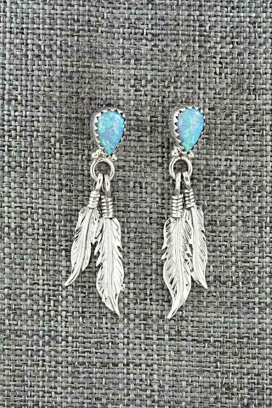 Opalite & Sterling Silver Earrings - Judy Largo
