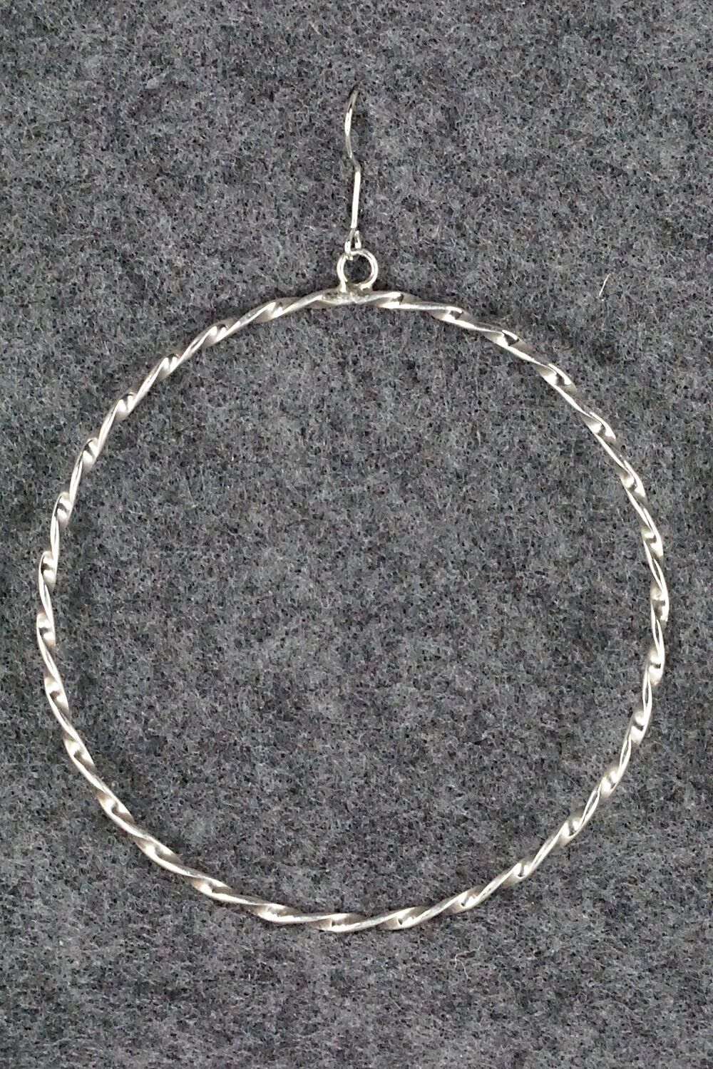 Sterling Silver Hoop Earrings - Elaine Tahe