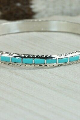 Turquoise & Sterling Silver Bangle- Jessica Chavez