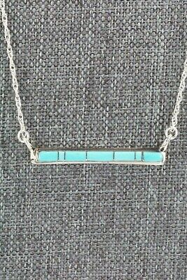 Turquoise & Sterling Silver Necklace - Rolanda Natachu