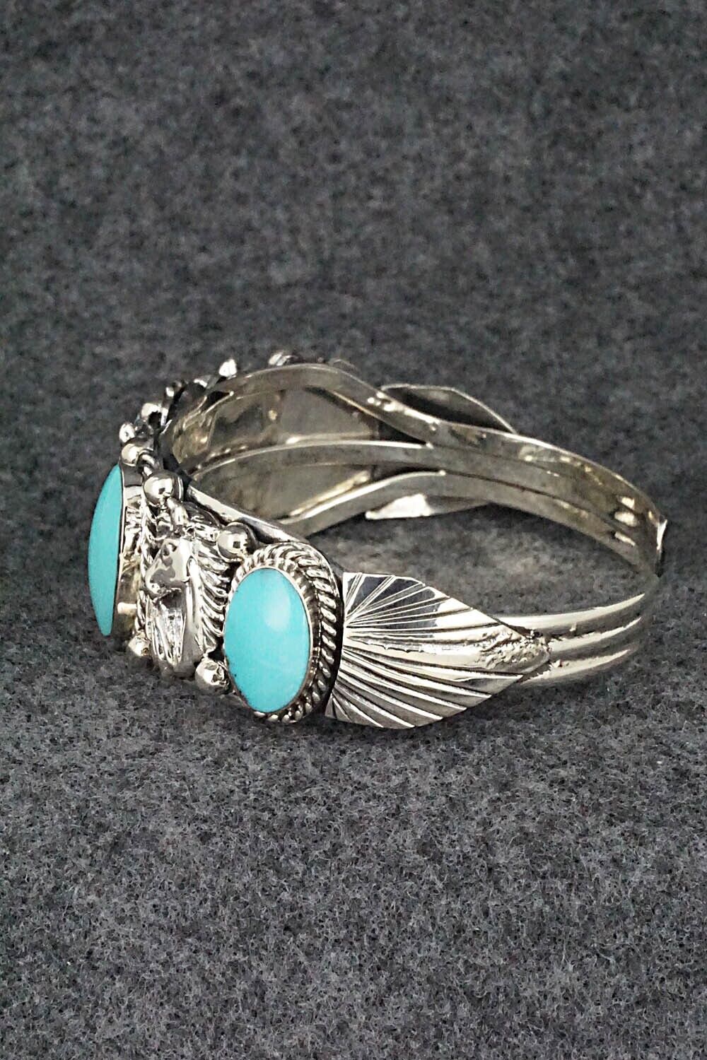 Turquoise & Sterling Silver Bracelet - Bobby Platero